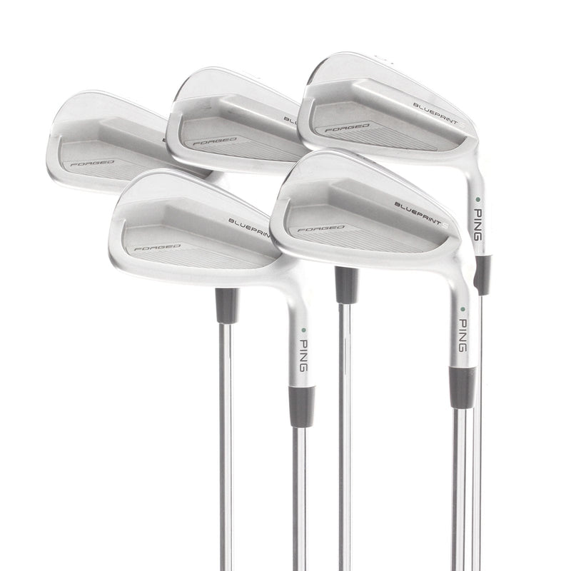 Ping Blueprint S Steel Mens Right Hand Irons 6-PW Green Dot 2* Upright Regular - Dynamic Gold Mid 100