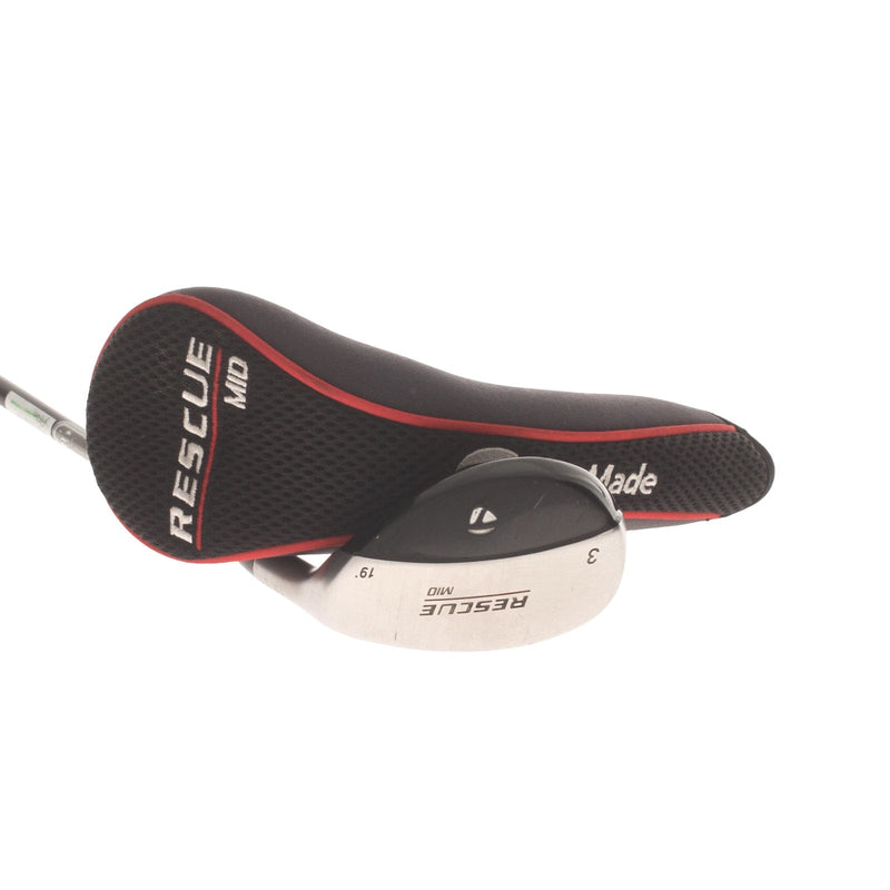 TaylorMade Rescue Mid Graphite Mens Right Hand 3 Hybrid 19* Stiff - TaylorMade Ultralite