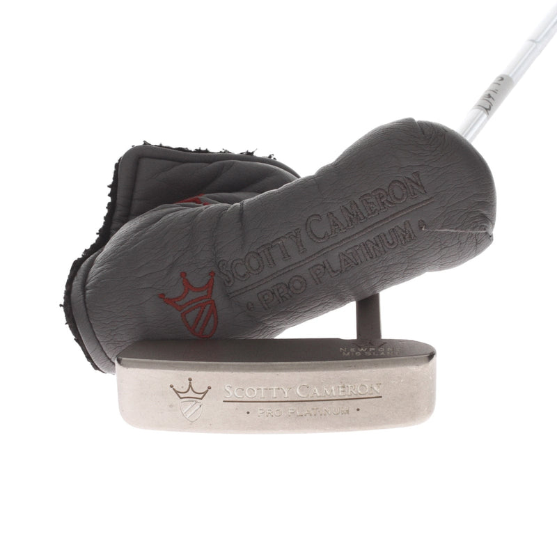 Scotty Cameron Pro Platinum Newport Mid Slant Mens Right Hand Putter 33" Blade - Super Stroke Flatso 2.0