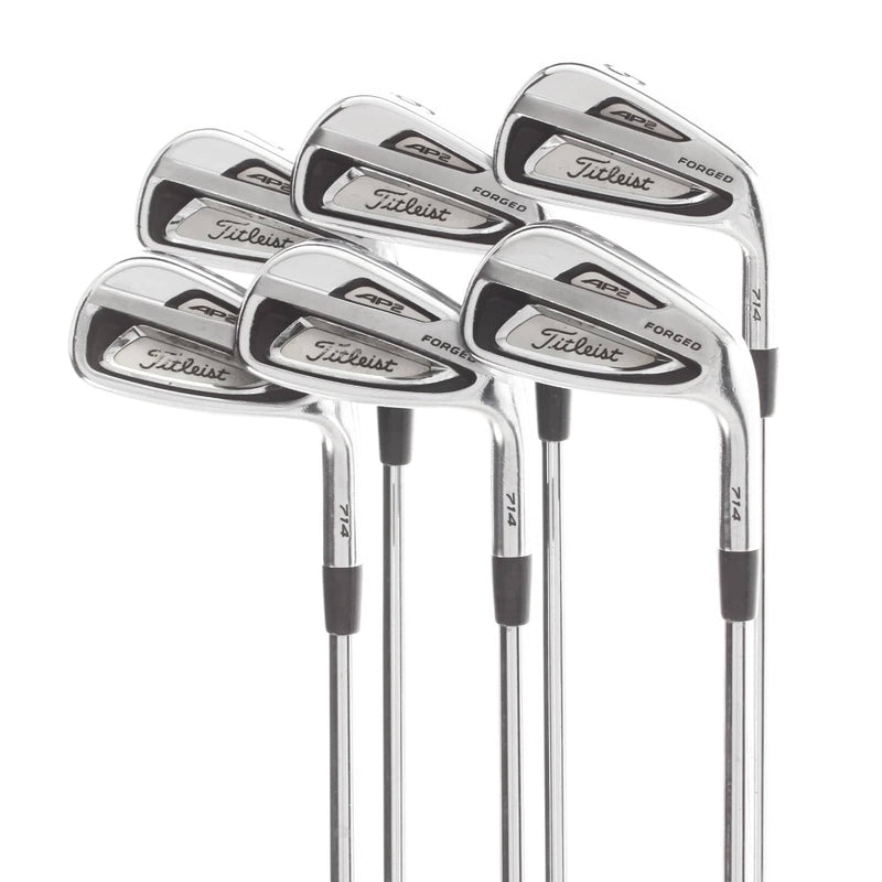 Titleist AP2 714 Steel Mens Right Hand Irons 5-PW 2* Flat Stiff - Dynamic Gold