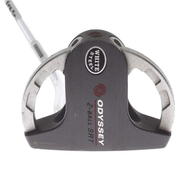 Odyssey White Steel 2-Ball SRT Mens Right Hand Putter 33.5" Mallet - Super Stroke Pistol 1.0