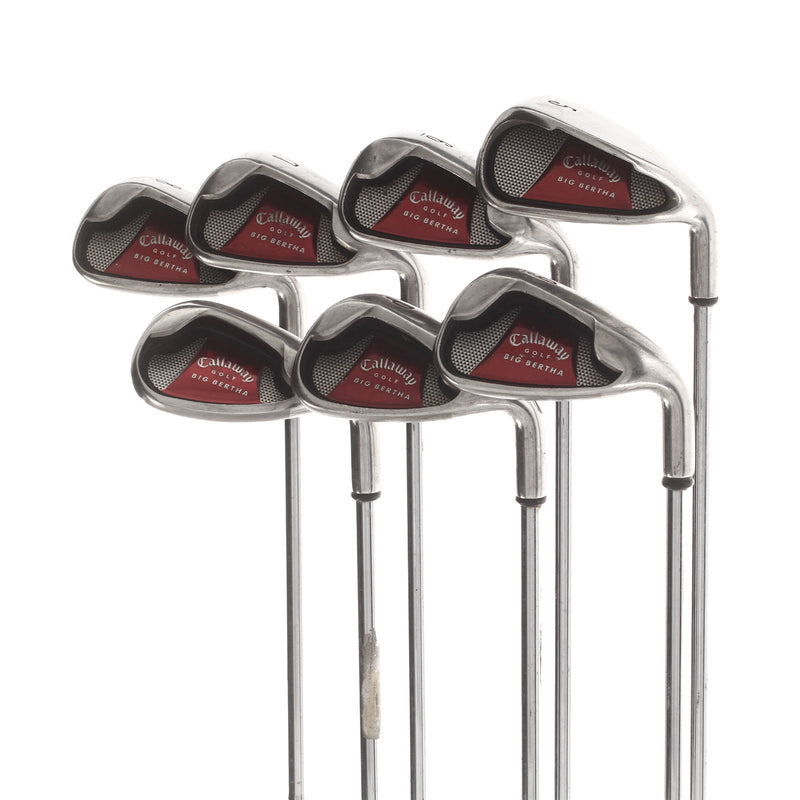 Callaway Big Bertha 2008 Steel Mens Right Hand Irons 5-SW Uniflex -