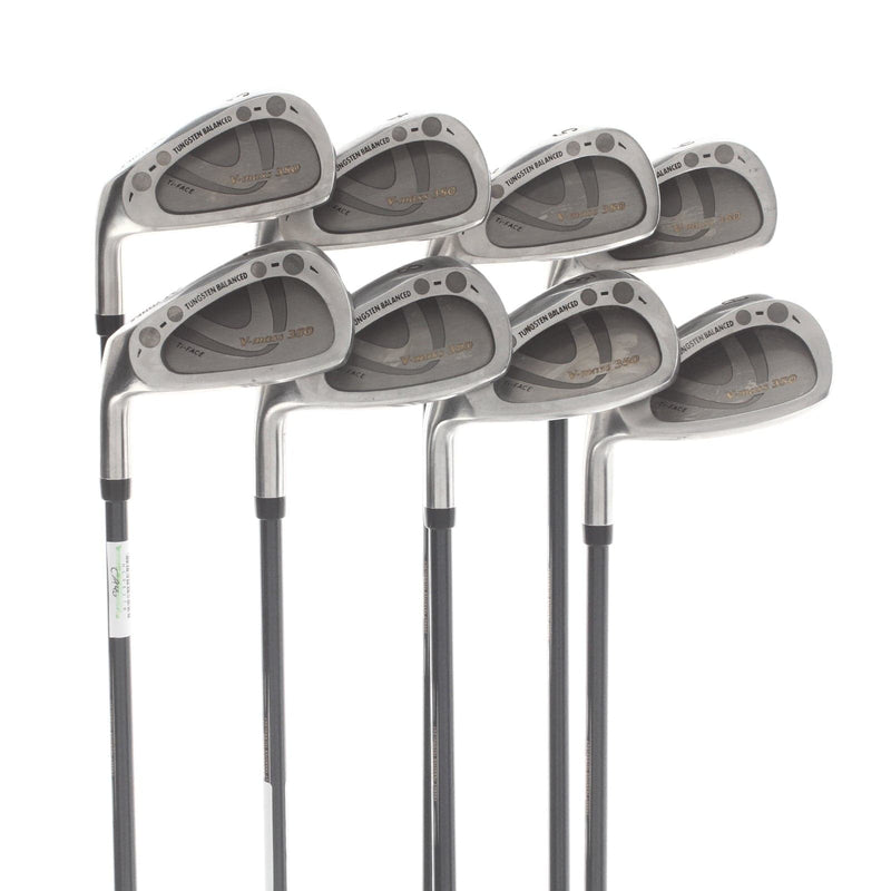 Yonex V-Mass 350 Graphite Mens Left Hand Irons 3-PW Regular - Yonex Ultimum Ti7