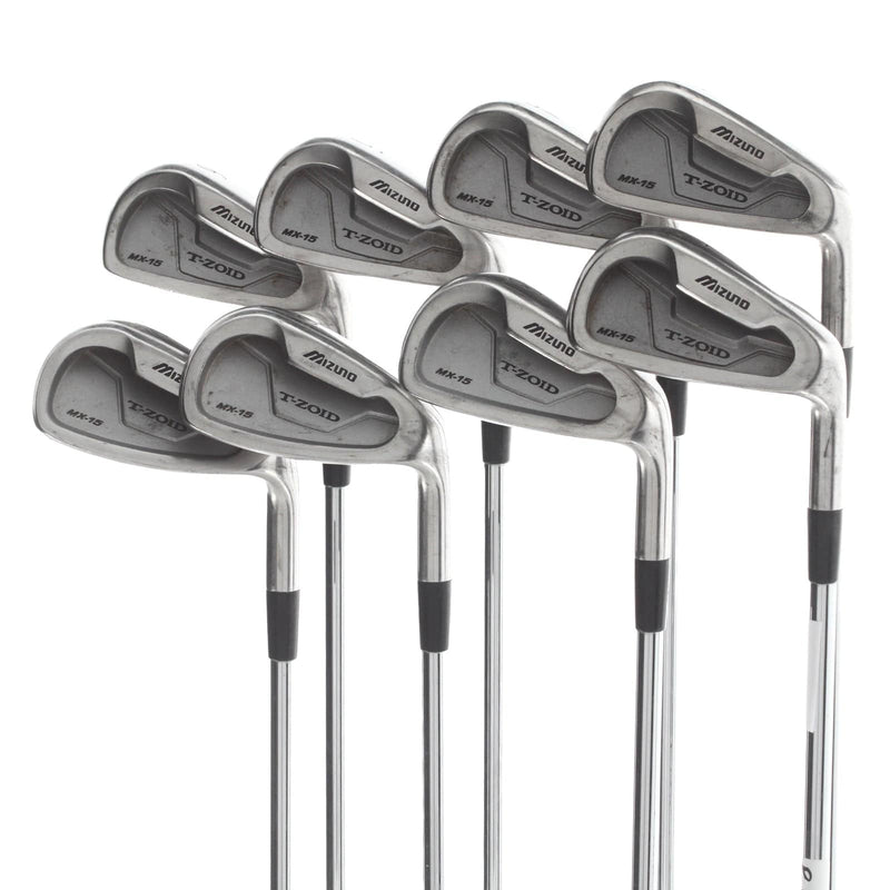 Mizuno T-Zoid MX-15 Steel Mens Right Hand Irons 3-PW - True Temper Dynaflex