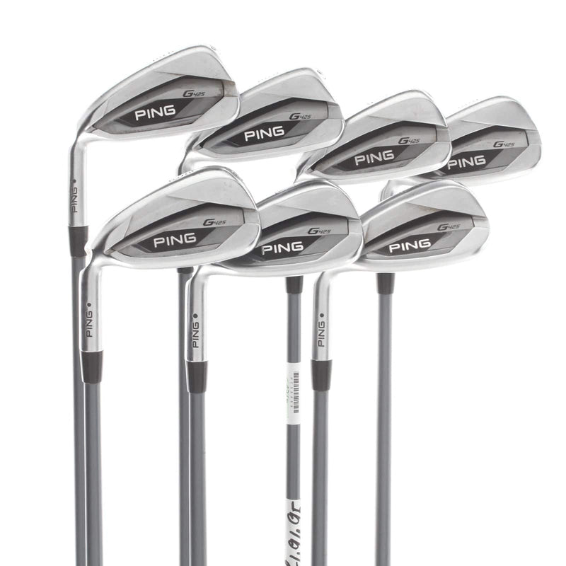 Ping G425 Graphite Mens Left Hand Irons 5-SW Black Dot Soft Regular - Ping Alta CB AWT