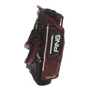 Ping Stand Bag - Maroon/Black/White