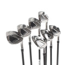 TaylorMade Stealth Graphite Mens Right Hand Irons 6-AW+SW Senior - Fujikura Ventus Red 5-A