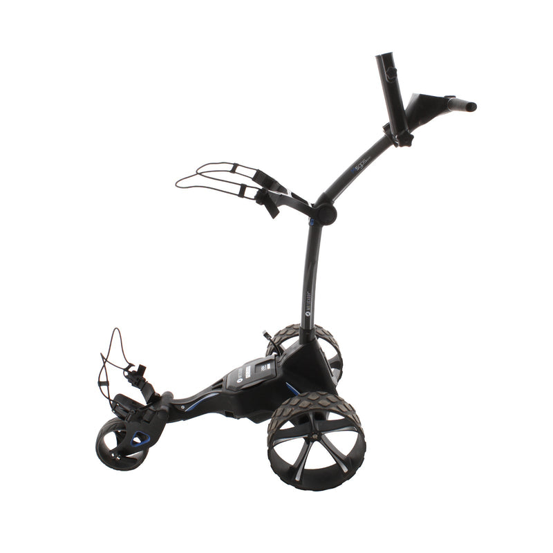 Motocaddy M5 GPS DHC 3-Wheel Electric Trolley 18 Hole Lithium - Black/Blue/Grey