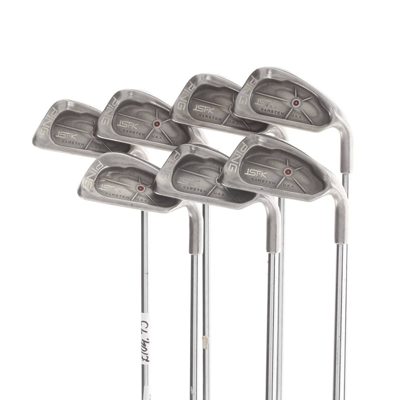 Ping ISI K Steel Mens Right Hand Irons 4-PW Red Dot 0.75* Flat Regular - Cushin JZ