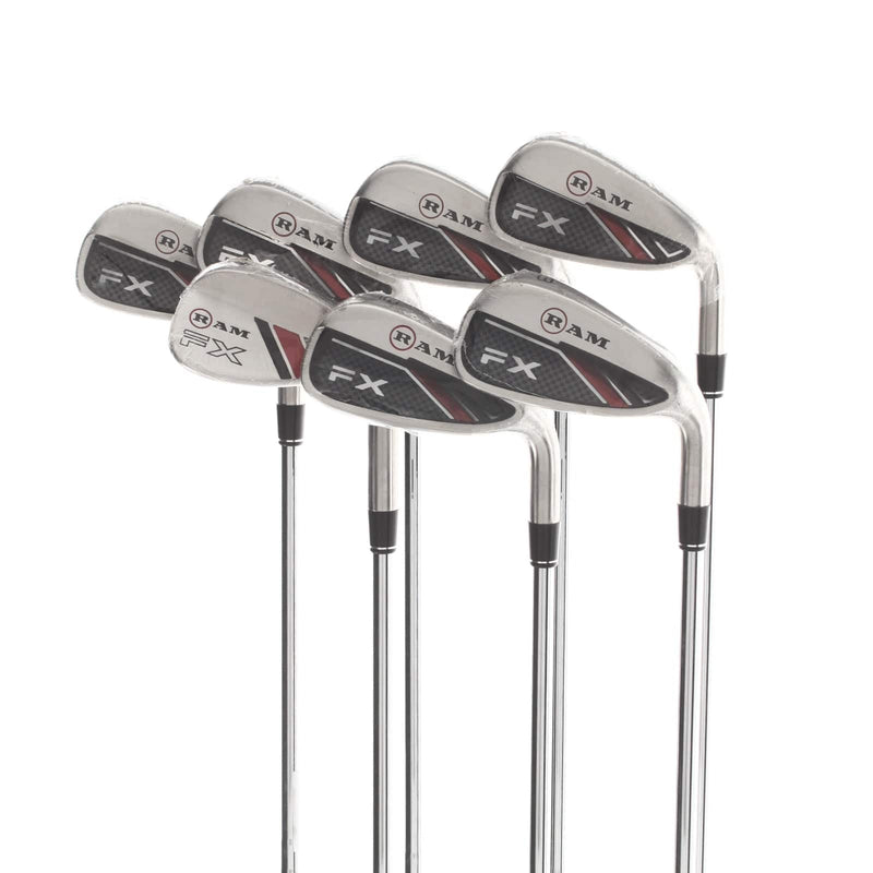 Ram FX Steel Mens Right Hand Irons 4-PW Regular - KBS Max 80
