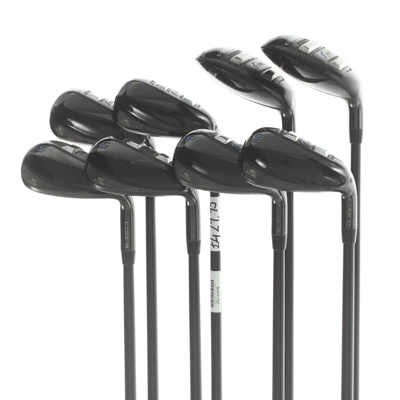 Cobra King T-Rail Graphite Mens Right Hand Irons 5-GW+SW Lite - Cobra Ultralite 45