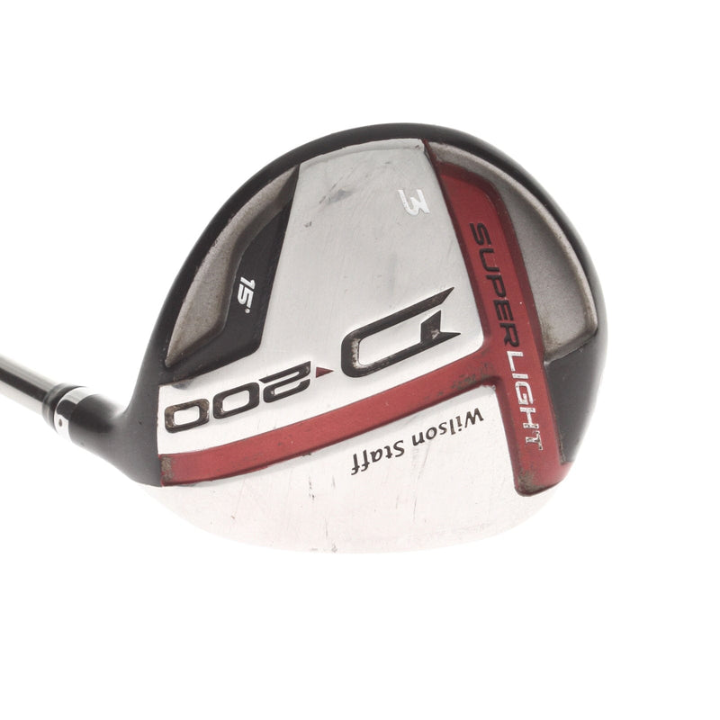 Wilson D200 Graphite Mens Right Hand Fairway 3 Wood 15* Regular - UST Mamiya Elements Chrome 49g