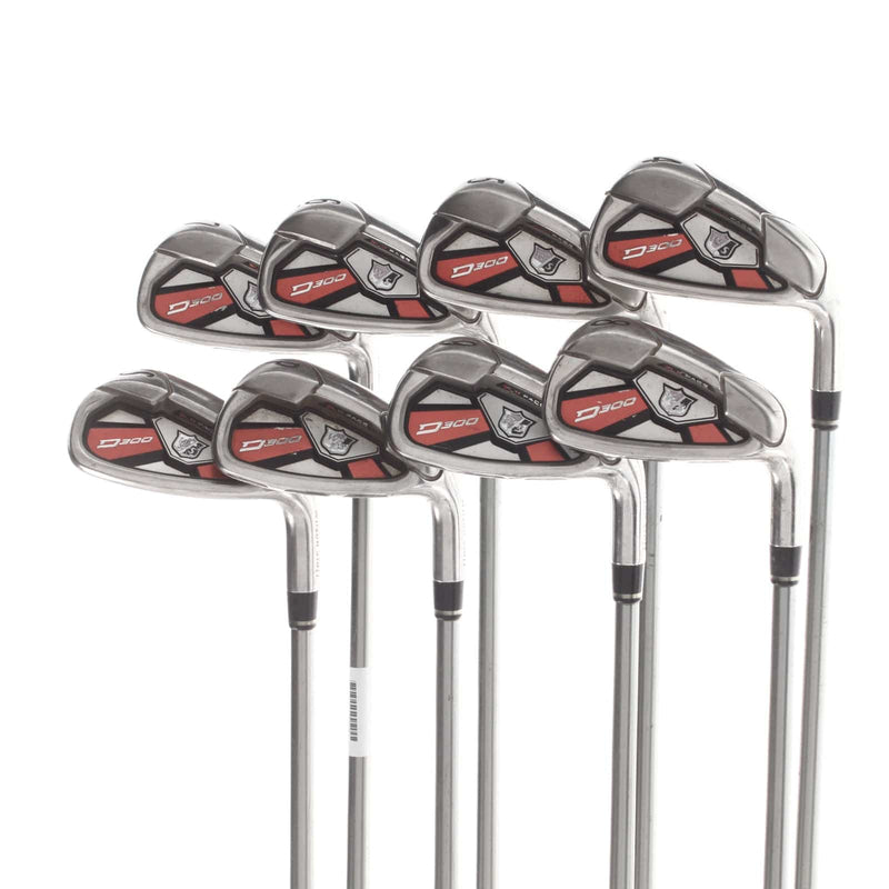 Wilson D300 Graphite Mens Right Hand Irons 4-SW Regular - UST Mamiya Elements Chrome 59FR