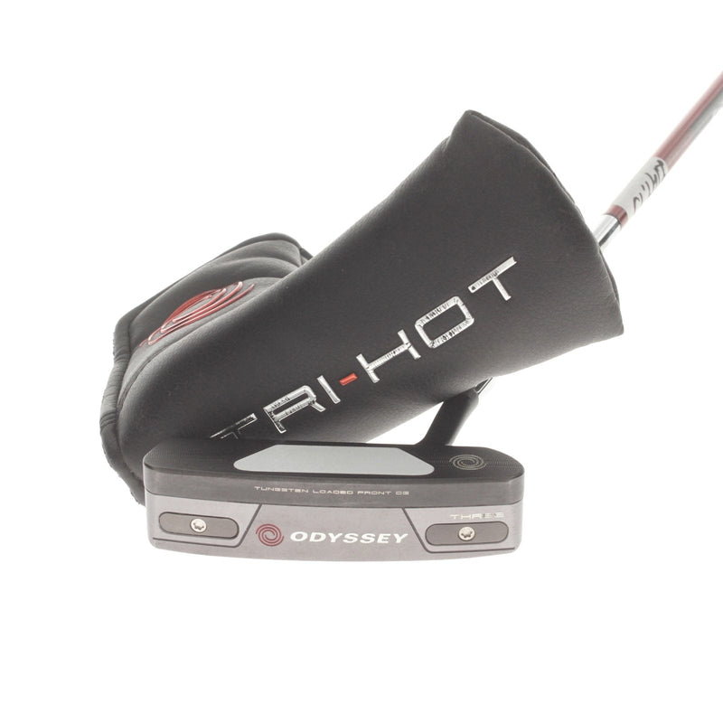 Odyssey Tri Hot 5K Three Mens Right Hand Putter 35" Blade Odyssey Stroke Lab - Golf Pride Reverse Taper Pistol
