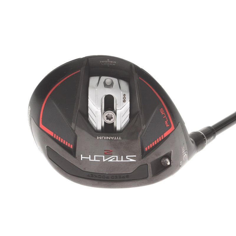 TaylorMade Stealth 2 Plus Graphite Mens Left Hand Fairway 3 Wood 15* Regular - Mitsubishi Chemical Kai'li Red 65