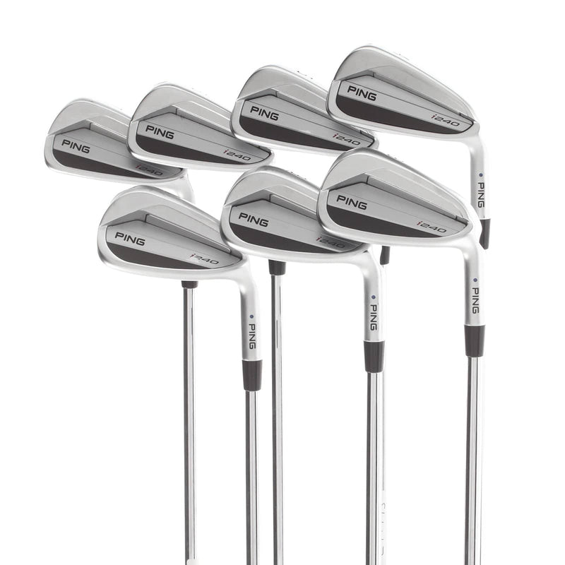 Ping i240 Steel Mens Right Hand Irons 4-PW Blue Dot 1* Upright Stiff - N.S.Pro Modus3 Tour 115