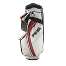 Ping Traverse Cart Bag - Cream/Black/Red