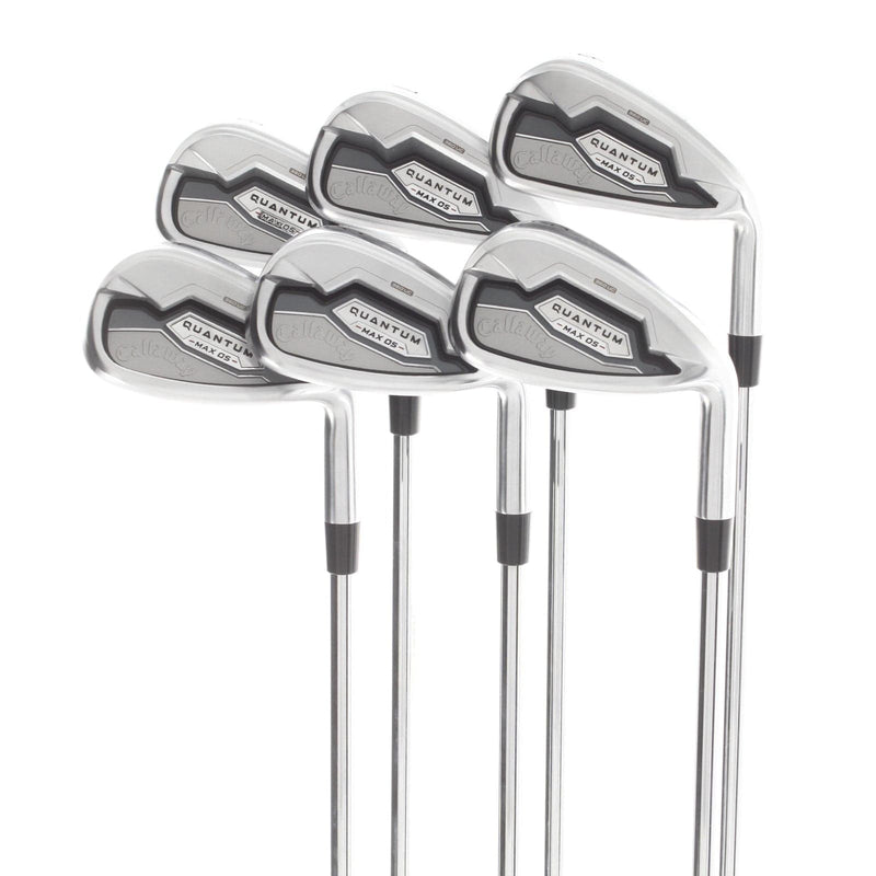 Callaway Quantum Max OS Steel Mens Right Hand Irons 6-AW Regular - KBS Max 80