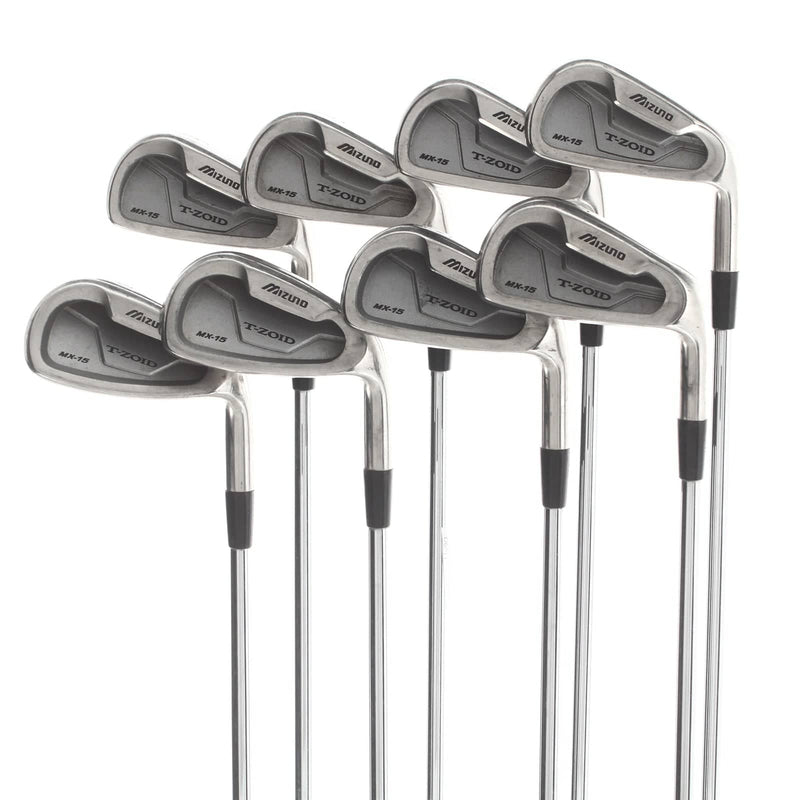 Mizuno T-Zoid MX-15 Steel Mens Right Hand Irons 3-PW Regular - Dynamic Gold