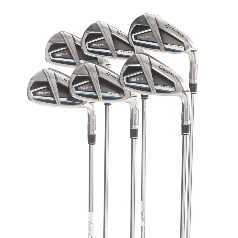 TaylorMade Sim Max OS Steel Mens Right Hand Irons 5-PW Regular - KBS Max 85