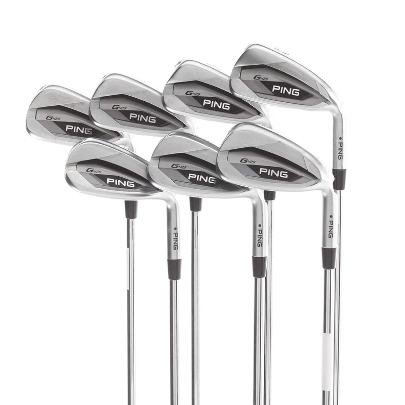Ping G425 Steel Mens Right Hand Irons 5-SW Black Dot Regular - Ping AWT 2.0