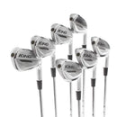 Cobra King Forged Tec Steel Mens Right Hand Irons 4-PW Stiff - KBS $-Taper Lite
