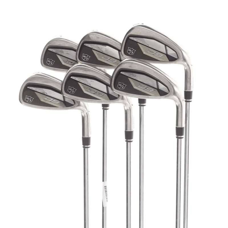 Wilson D9 Steel Mens Right Hand Irons 5-PW Regular - KBS Max Ultralite