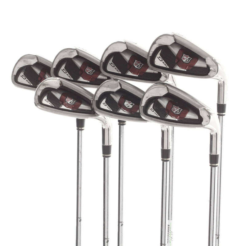 Wilson D100 Steel Mens Right Hand Irons 6-GW+SW Regular - True Temper