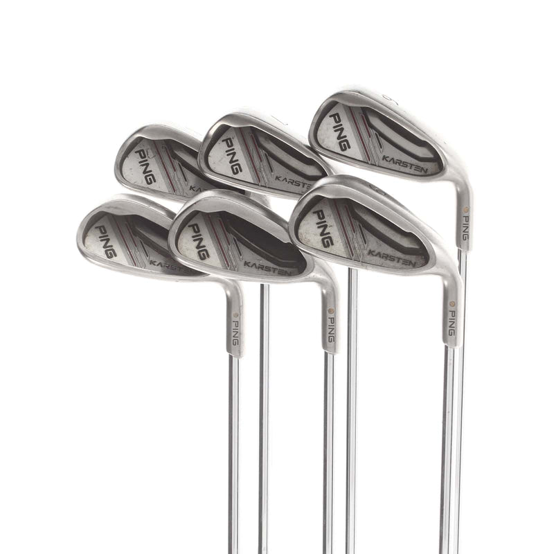Ping Karsten Steel Mens Right Hand Irons 6-SW Yellow Dot 1.5* Upright Senior - Ping CFS Distance