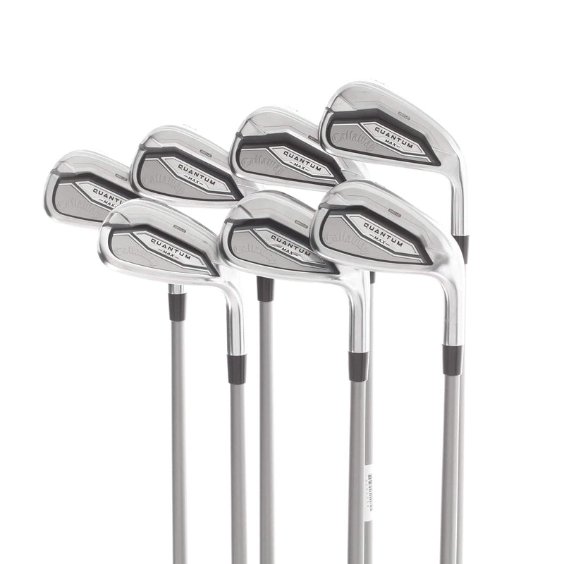 Callaway Quantum Max Graphite Mens Right Hand Irons 6-AW+SW Regular - Denali 60G