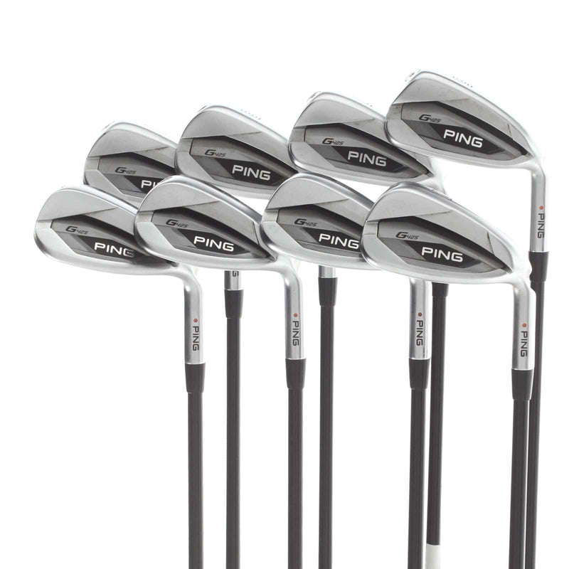 Ping G425 Graphite Mens Right Hand Irons 6-UW Orange Dot 2* Flat Senior - Ping Alta Distanza 40