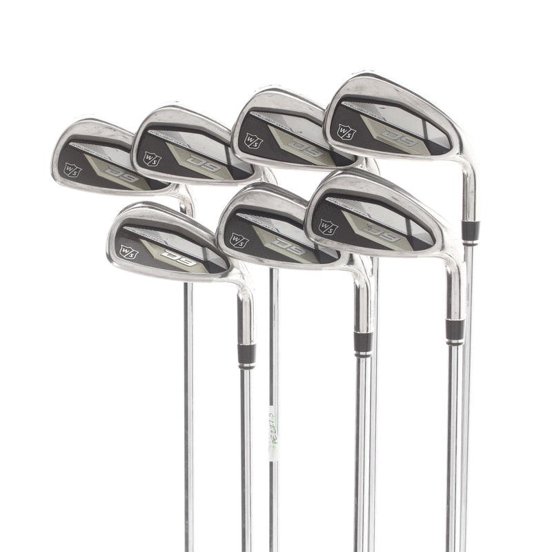 Wilson D9 Steel Mens Right Hand Irons 5-SW Regular - KBS Max
