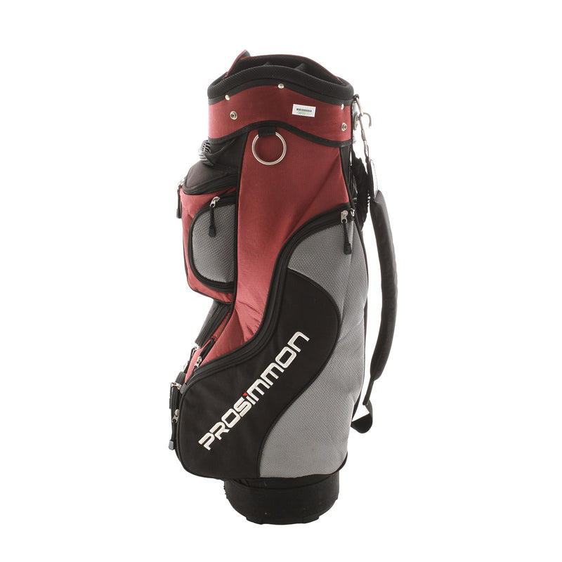 Prosimmon Cart Bag - Red/Black/Grey