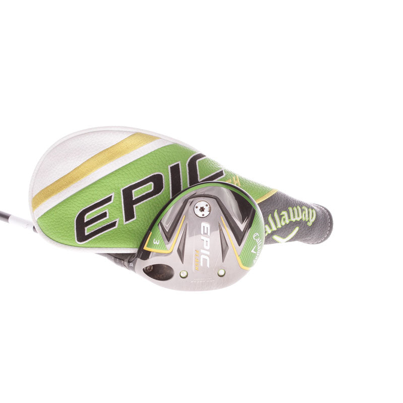 Callaway Epic Flash Graphite Men's Right Hand Fairway 3 Wood 15 Degree Stiff - Hzrdus Smoke 6.0