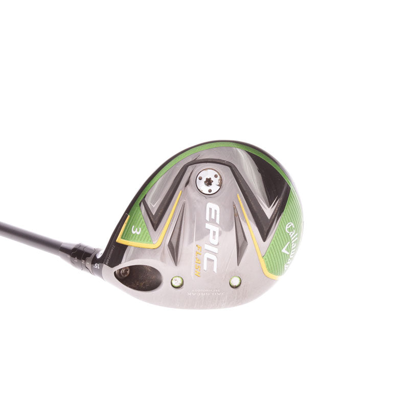Callaway Epic Flash Graphite Men's Right Hand Fairway 3 Wood 15 Degree Stiff - Hzrdus Smoke 6.0