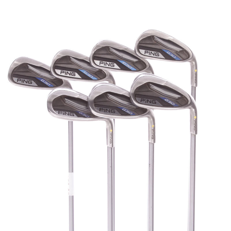 Ping G30 Graphite Men's Right Hand Irons 5-SW Yellow Dot Soft Regular - Ping TFC 419