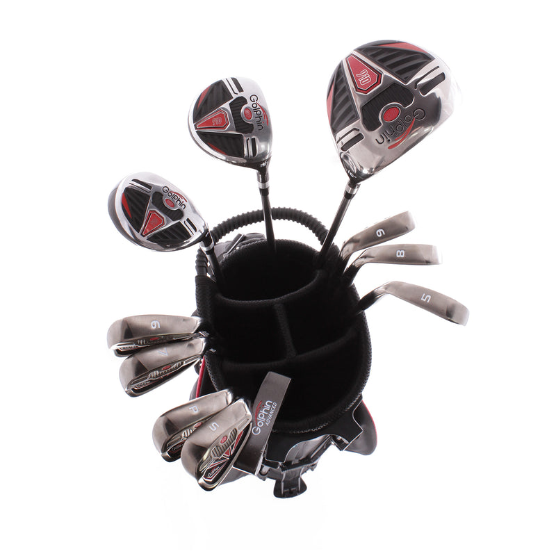 GolPhin 910+ Set Graphite Junior Right Hand Dvr,5 Wood,5 Hybrid,Irons 5-SW,Putter & Bag Junior - GolPhin