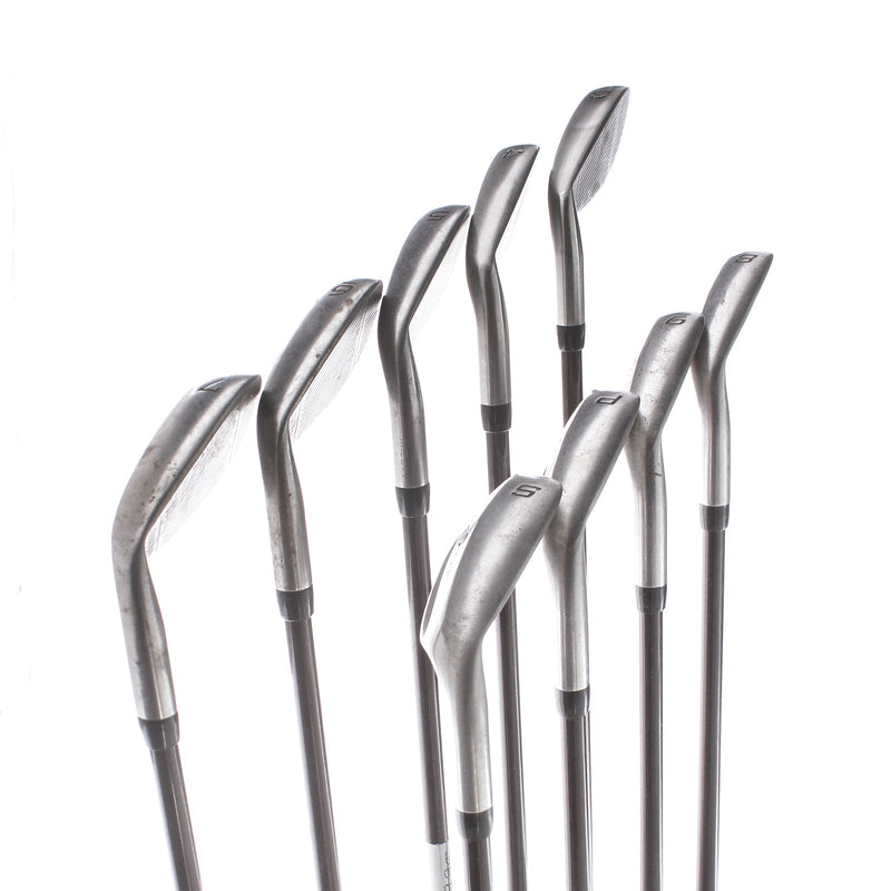 TaylorMade SuperSteel Burner Graphite Mens Right Hand Irons 3-SW Regular - TaylorMade Bubble R-80