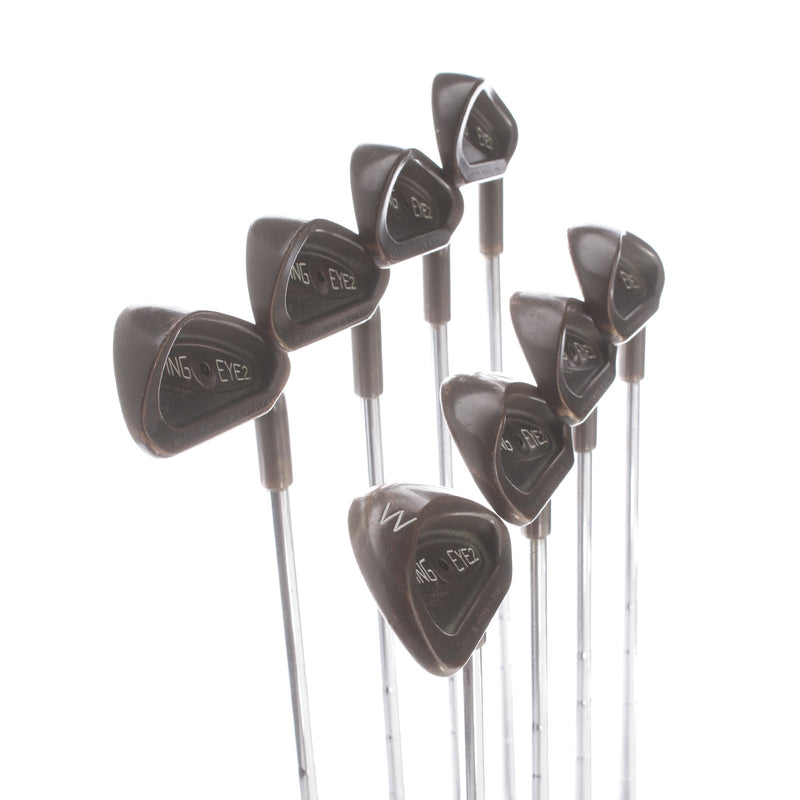 Ping Eye 2 + Steel Mens Right Hand Irons 3-PW Black Dot Regular - Ping