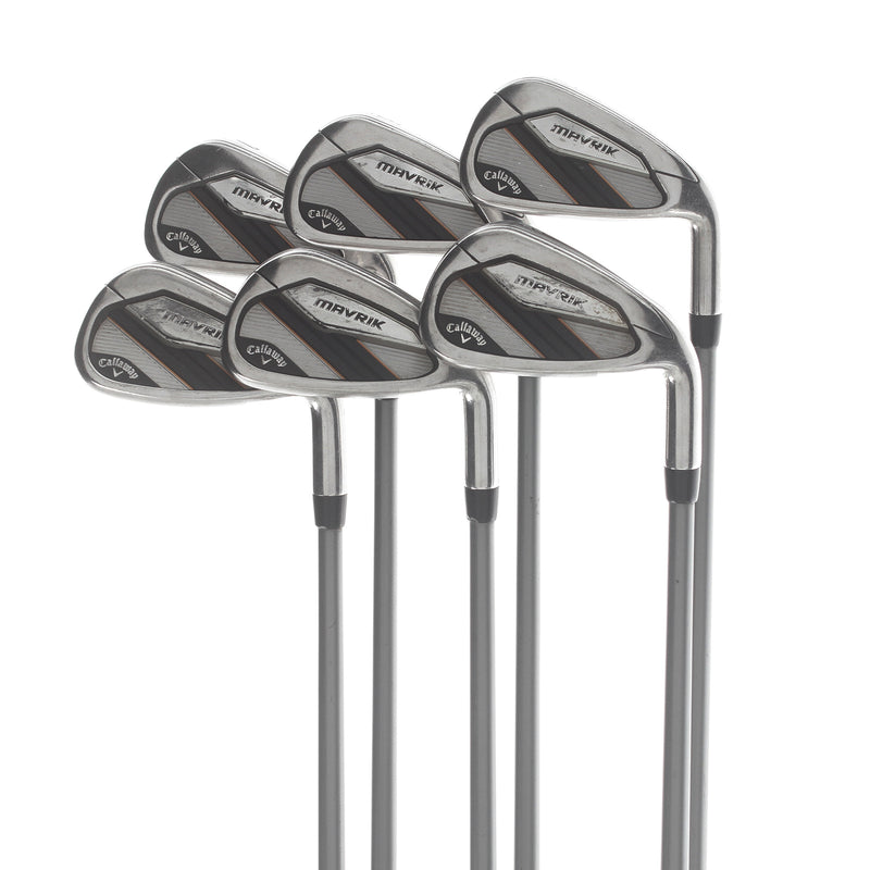 Callaway Mavrik Graphite Mens Right Hand Irons 5-PW Stiff - Catalyst 75