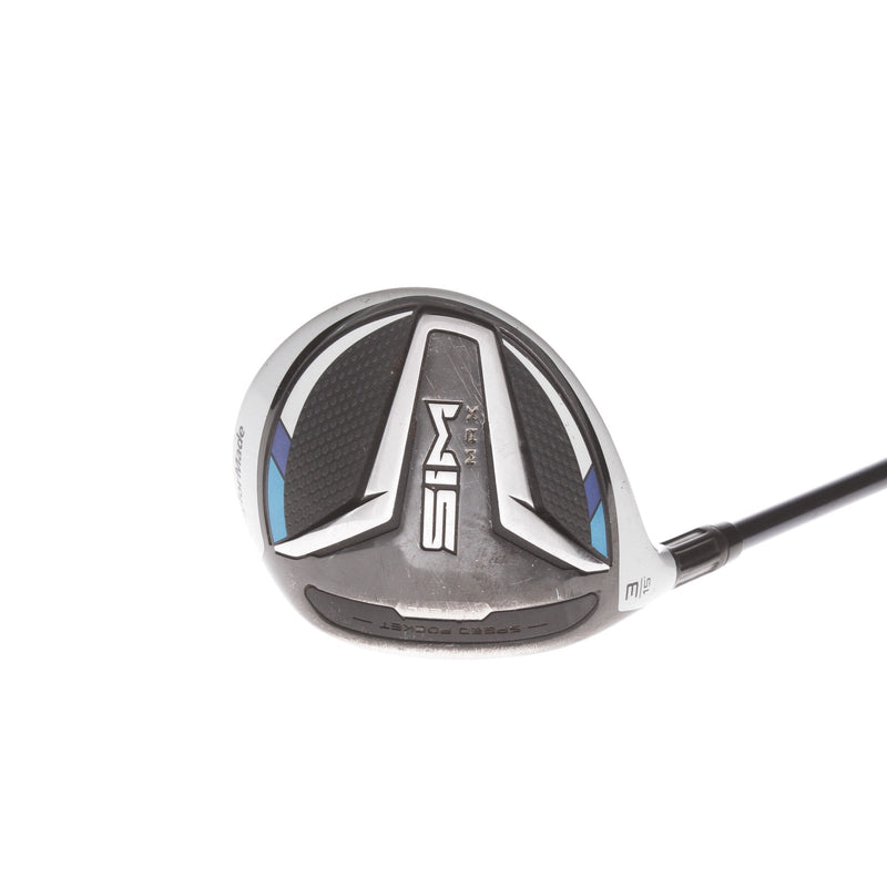 TaylorMade Sim Max Graphite Mens Left Hand Fairway 3 Wood 15* Stiff - Ventus FW 6