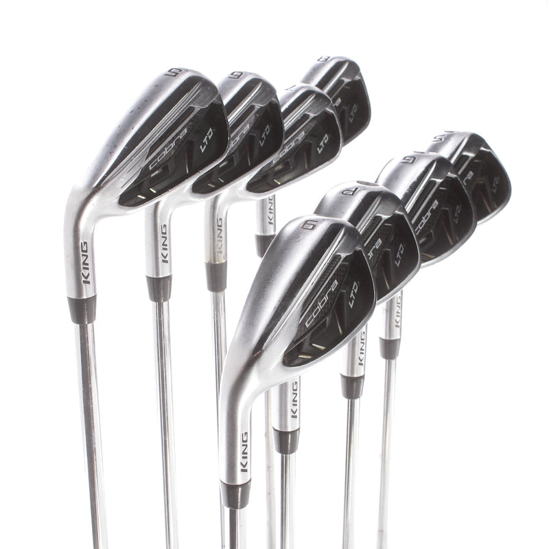 Cobra LTDx Steel Mens Left Hand Irons 5-GW+SW Stiff - KBS Tour 90