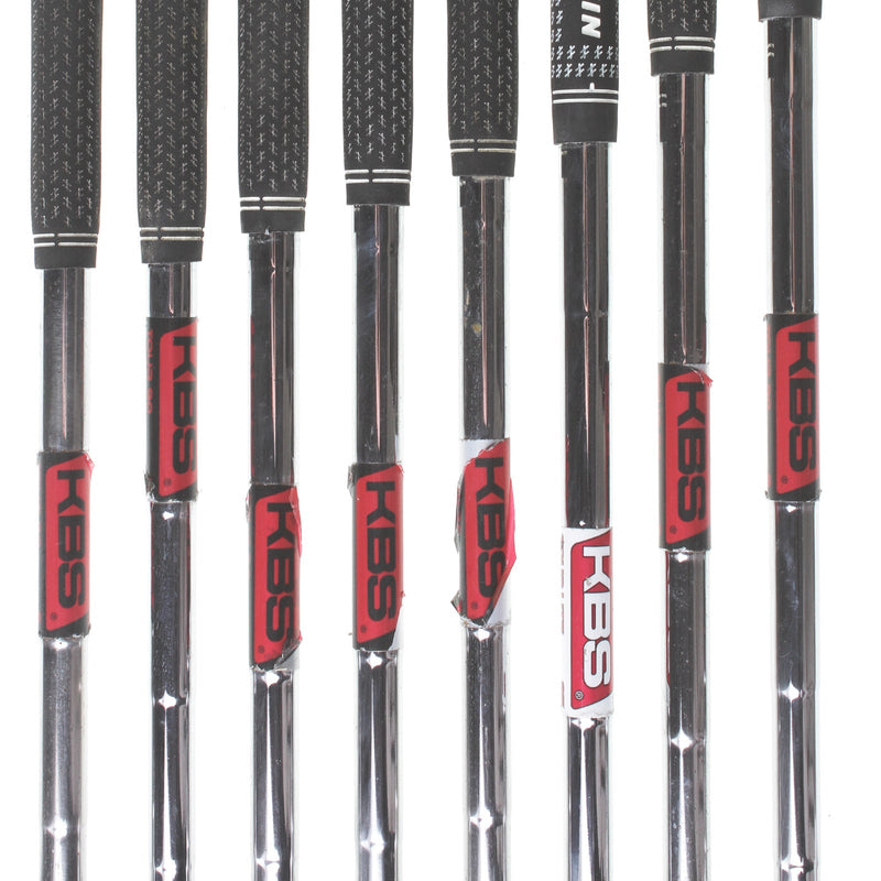 Cobra LTDx Steel Mens Left Hand Irons 5-GW+SW Stiff - KBS Tour 90