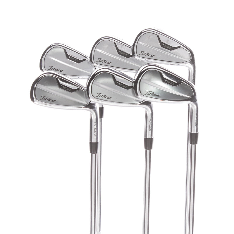 Titleist T200 Steel Mens Right Hand Irons 6-GW Stiff - AMT Black S300
