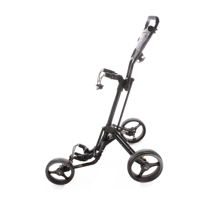 PowaKaddy Twinline 5 3-Wheel Push/Pull Trolley - Black/Yellow
