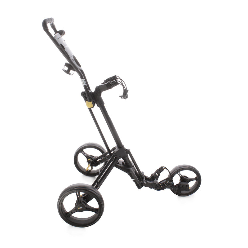 PowaKaddy Twinline 5 3-Wheel Push/Pull Trolley - Black/Yellow
