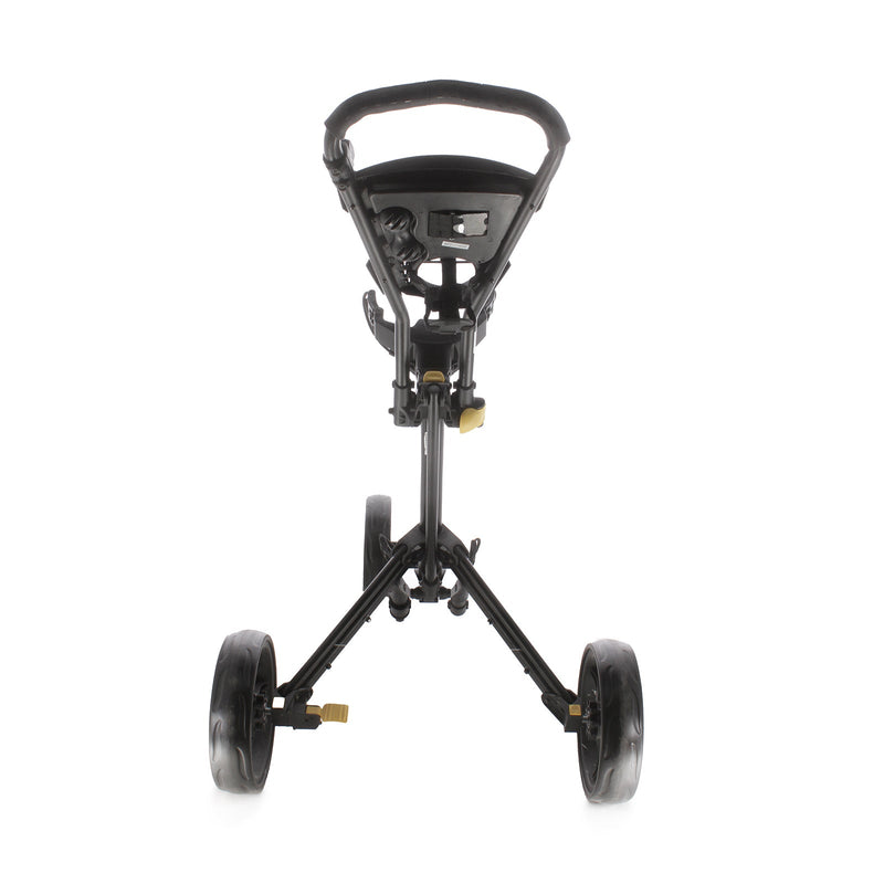 PowaKaddy Twinline 5 3-Wheel Push/Pull Trolley - Black/Yellow