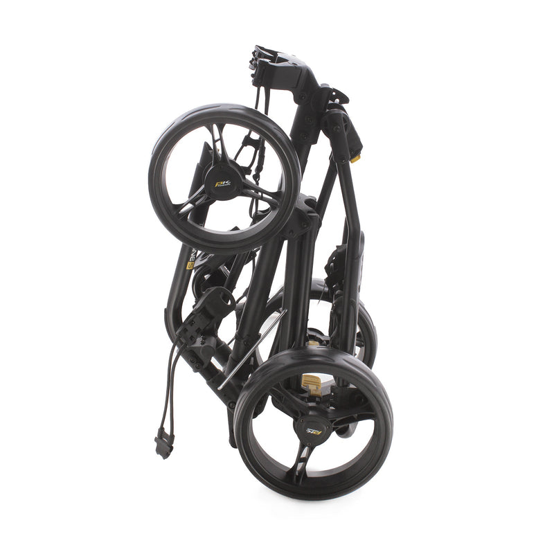 PowaKaddy Twinline 5 3-Wheel Push/Pull Trolley - Black/Yellow