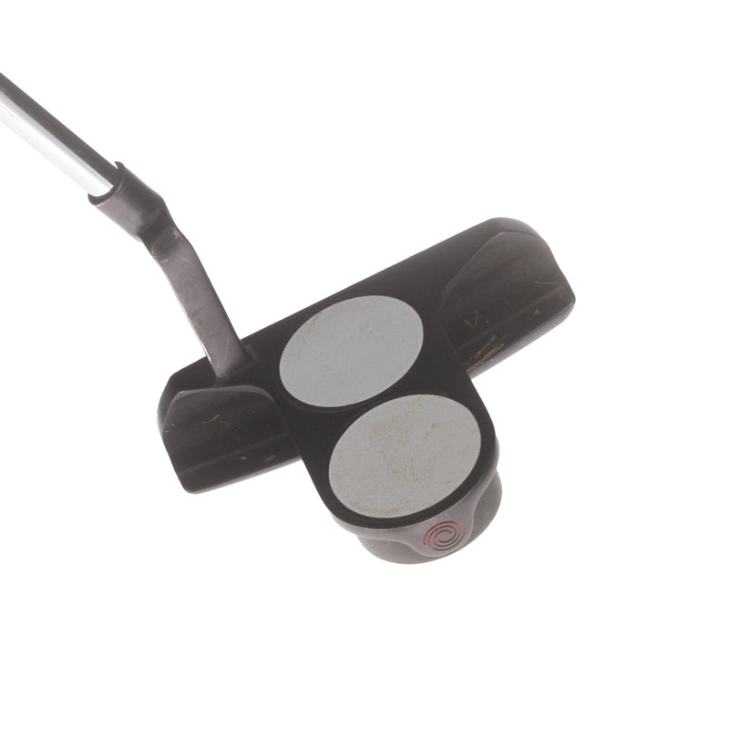 Odyssey White Hot 2 Ball Blade Pro Mens Right Hand Putter 34" Mallet - Super Stroke Flatso 2.0