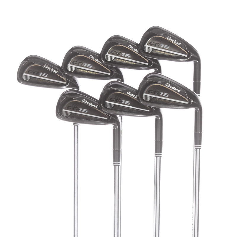 Cleveland CG16 Black Pearl Steel Mens Right Hand Irons 4-PW Regular - Traction 85